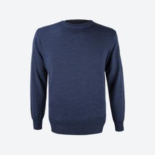 KAMA 4101 pánský merino svetr,  modrá Velikost: XL