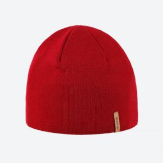 KAMA A02 pletená merino čepice,  červená Velikost: L