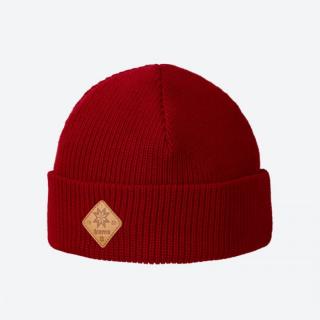 KAMA A136 pletená merino čepice,  červená Velikost: UNI