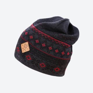 KAMA A143 pletená merino čepice,  šedá Velikost: UNI