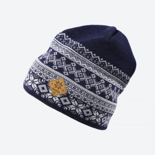 KAMA A143 pletená merino čepice,  tm.modrá Velikost: UNI