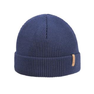 KAMA A159 pletená merino čepice,  modrá Velikost: UNI