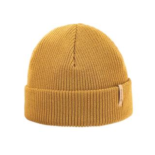 KAMA A159 pletená merino čepice,  žlutá Velikost: UNI