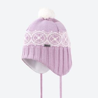 KAMA B92 Dětská pletená Merino čepice, růžová Velikost: XS
