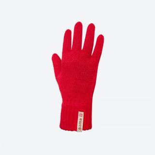 KAMA R101 pletené merino rukavice,  červená Velikost: L