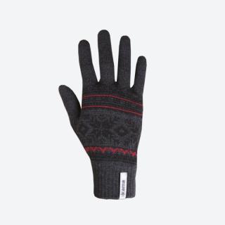 KAMA R108 pletené merino rukavice,  šedá Velikost: L