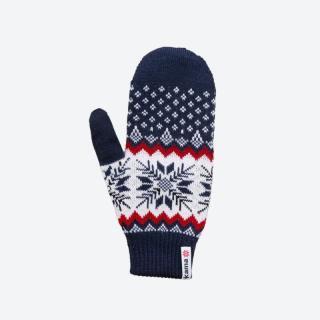 KAMA R109 pletené merino rukavice,  modrá Velikost: L