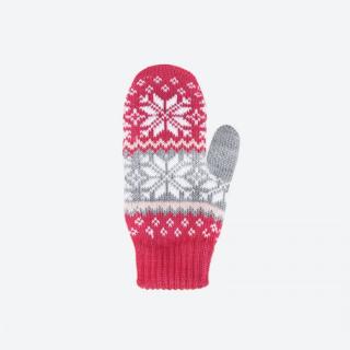 KAMA RB204 Dětské pletené Merino rukavice, růžová Velikost: S