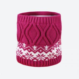 KAMA SB15 Dětský pletený Merino nákrčník, růžová