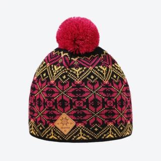 KAMAkadze K65 pletená merino čepice, černá