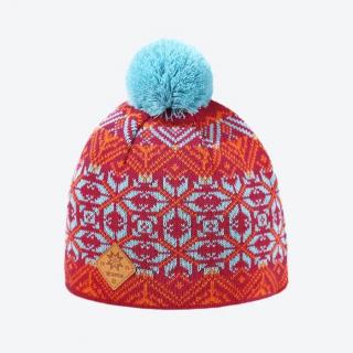 KAMAkadze K65 pletená merino čepice, růžová