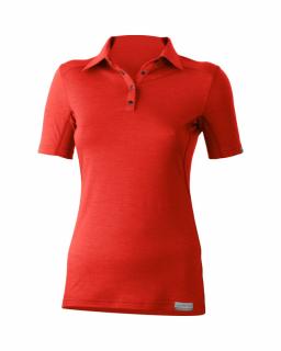 LASTING dámská merino polo košile ALISA červená Velikost: XL