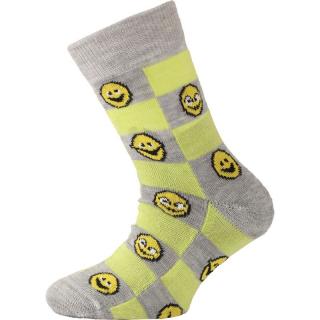 LASTING dětské merino ponožky TJE žluté Velikost: S/34-37
