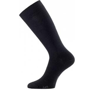 LASTING merino ponožky DWA černé Velikost: S/34-37