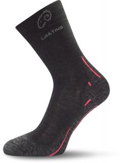 LASTING merino ponožky WHI černé Velikost: L/42-45