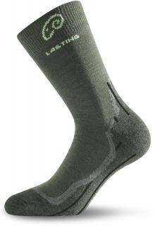 LASTING merino ponožky WHI zelené Velikost: M/38-41