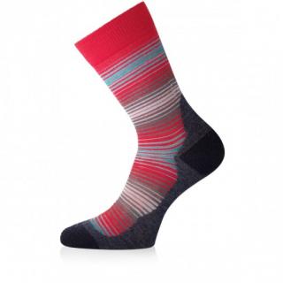 LASTING merino ponožky WLG červené Velikost: M/38-41