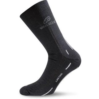LASTING merino ponožky WLS černé Velikost: M/38-41
