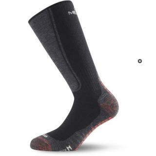 LASTING merino ponožky WSM černé Velikost: XL/46-49