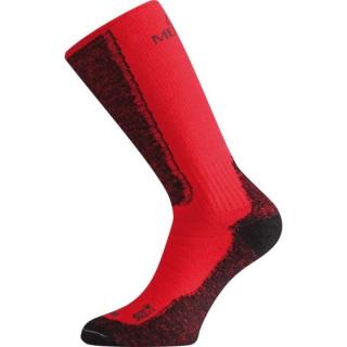 LASTING merino ponožky WSM červené Velikost: L/42-45