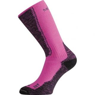 LASTING merino ponožky WSM růžové Velikost: L/42-45