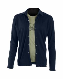 LASTING pánská merino košile EDGAR modrá Velikost: XL
