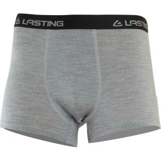 LASTING pánské merino boxerky NORO šedé Velikost: 3XL