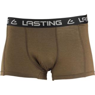 LASTING pánské merino boxerky NORO zelené Velikost: L