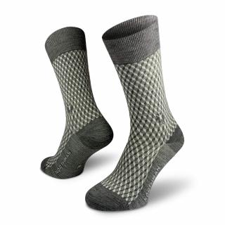 NORTHMAN Horten  merino ponožky, Světle šedá Velikost: L/42-44