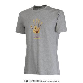 PROGRESS BARBAR strom bambus tričko pánské, šedá Velikost: L, Barva: šedá