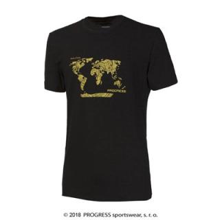 PROGRESS BARBAR svět bambus tričko pánské, černá Velikost: L, Barva: černá