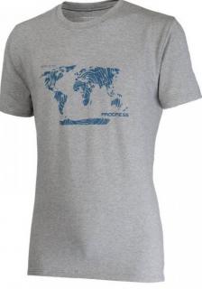 PROGRESS BARBAR svět bambus tričko pánské, šedá Velikost: L, Barva: šedá