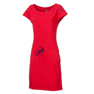 PROGRESS MARTINA dámské sportovní šaty s bambusem, červená Velikost: L