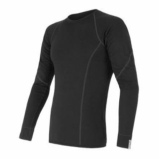 SENSOR MERINO ACTIVE pánské triko dl.rukáv černá Velikost: 3XL