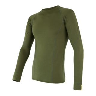 SENSOR MERINO ACTIVE pánské triko dl.rukáv safari Velikost: M