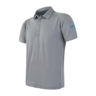 SENSOR MERINO ACTIVE POLO pánské triko kr.rukáv šedá Velikost: L