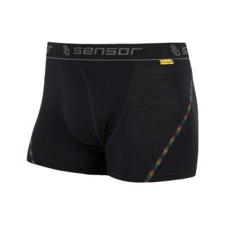 SENSOR MERINO AIR pánské trenky černá Velikost: L