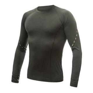 SENSOR MERINO AIR pánské triko dl.rukáv olive green Velikost: XL