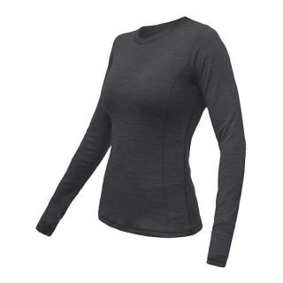 SENSOR MERINO BOLD dámské triko dl.rukáv anthracite gray Velikost: XL