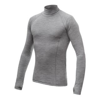 SENSOR MERINO BOLD pánské triko dl.rukáv roll neck cool gray Velikost: L