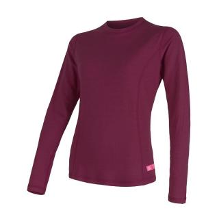 SENSOR MERINO DF dámské triko dl.rukáv lilla Velikost: XL