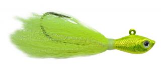 Chrome Bucktail Jig Chrome Chartreuse