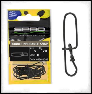 Karabina Matte Black Double Insurance Lock Snap Karabina Matte Black Double Insurance Lock Snap: Vel.1