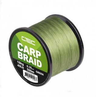 Šňůra C-Tec Braid 500 m Nosnost: 18,00 kg, Ø: 0,35 mm