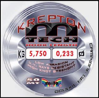 Vlasec M-Tech Hooklenght 50M M TECH KREPTON: 0,078mm - 0,720kg