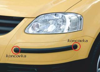 Koncovka pro ochrannou lištu nárazníků - Škoda Octavia II. Facelift (Koncovka pro ochrannou lištu nárazníků)