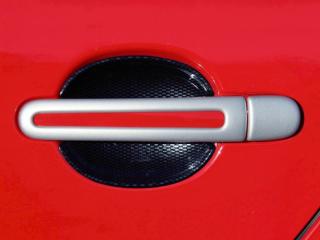 Kryty klik - oválný otvor, ABS stříbrný (2+2ks bez zámku) - Škoda Roomster (Kryty klik - oválný otvor, ABS stříbrný (2+2ks bez zámku))