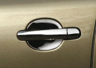 Kryty pod kliky malé, nerez, 2ks - Škoda Citigo 3-dveř. (Nerezové kryty pod kliky pro Škoda Roomster / Citigo)