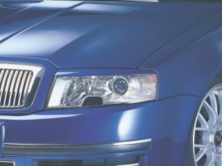 Kryty světlometů (mračítka), ABS černý - Škoda Superb I. (Mračítka pro Škoda Superb I. 2002-2008)
