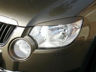 Kryty světlometů (mračítka), ABS černý - Škoda Yeti (Mračítka pro Škoda Yeti)